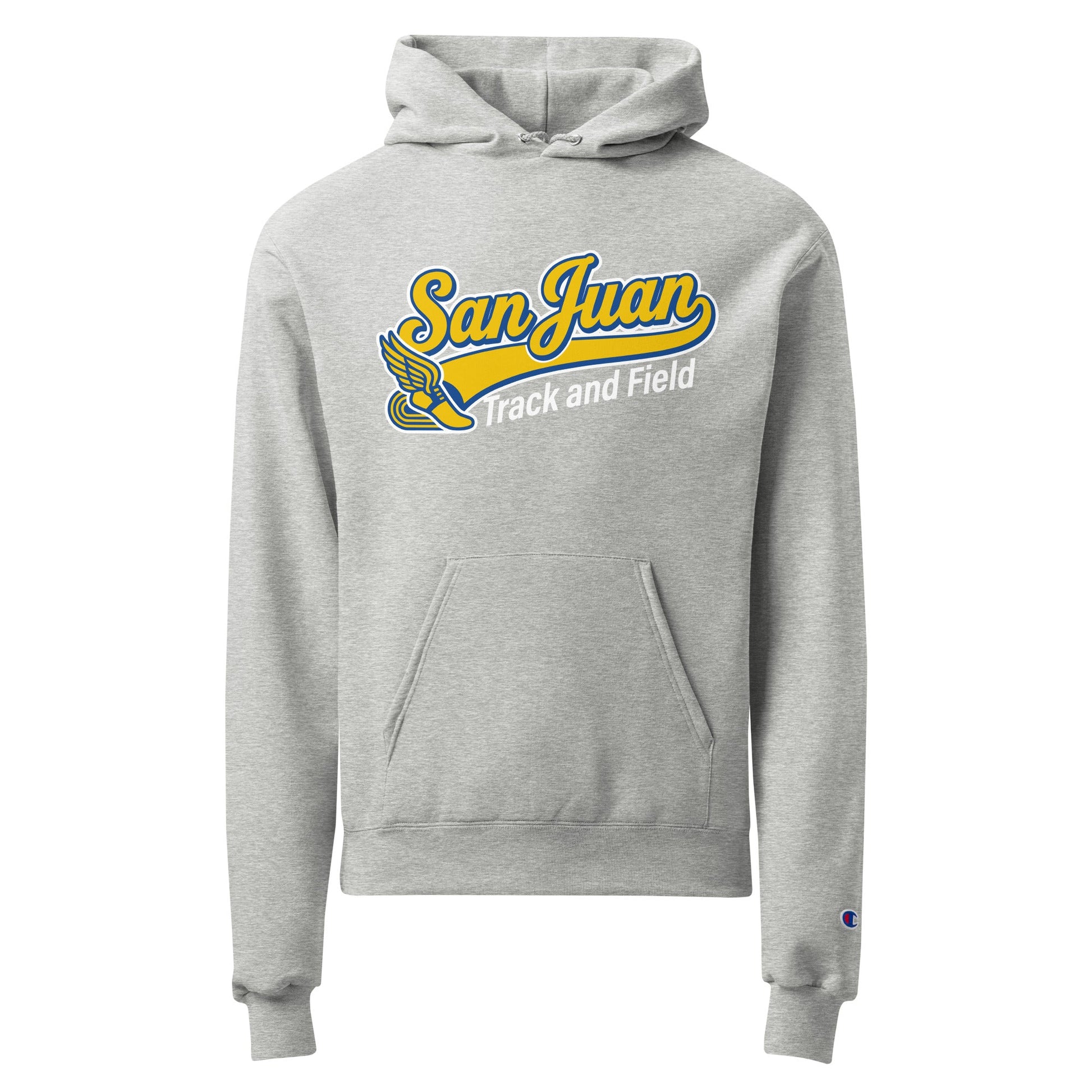 Signature | Champion Hoodie | San Juan Track and Field | Script Logo