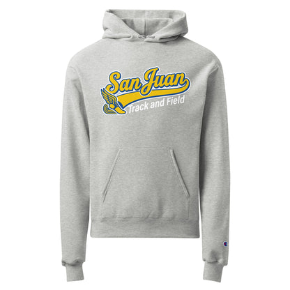 Signature | Champion Hoodie | San Juan Track and Field | Script Logo