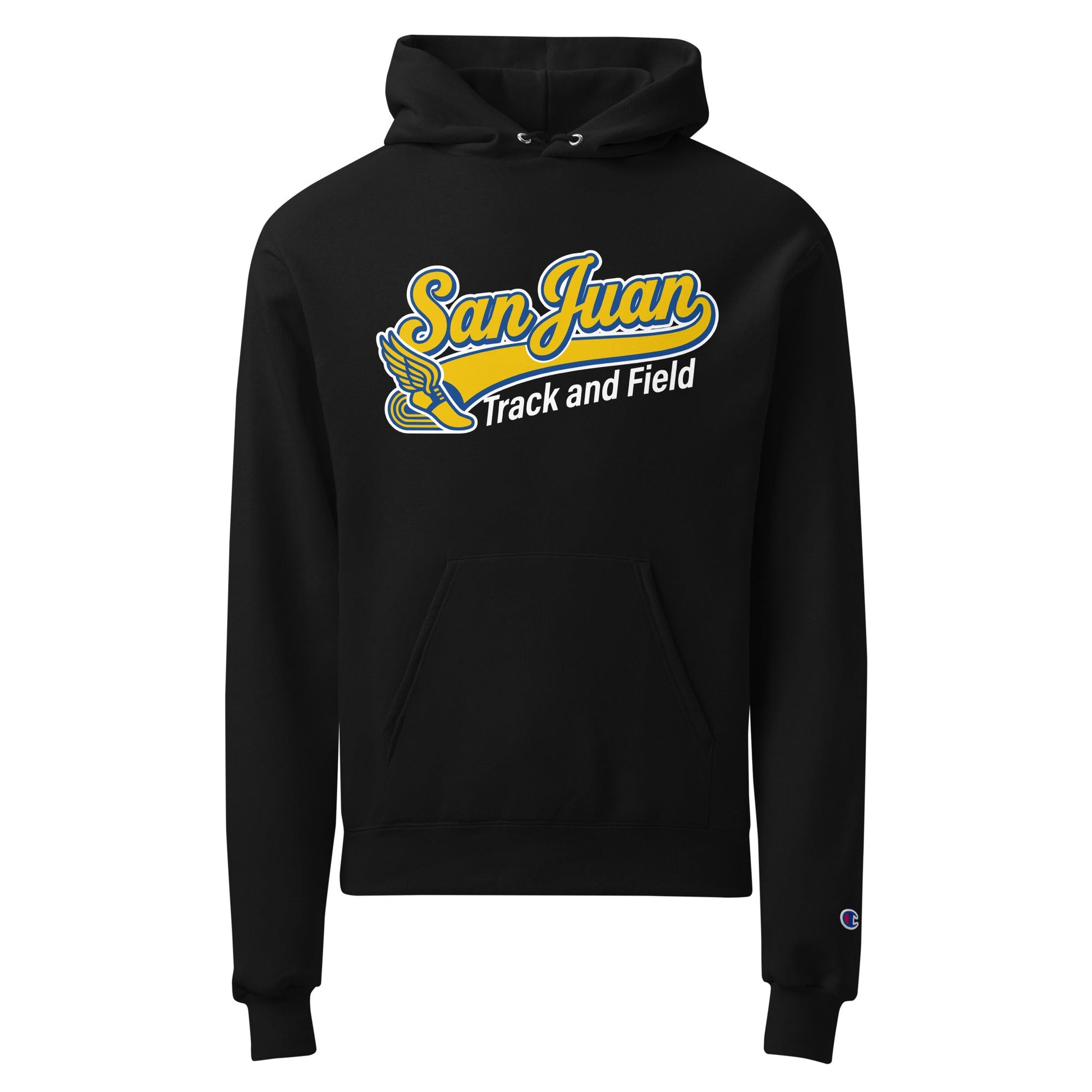 Signature | Champion Hoodie | San Juan Track and Field | Script Logo