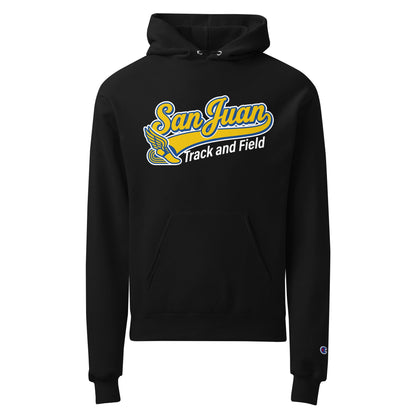 Signature | Champion Hoodie | San Juan Track and Field | Script Logo