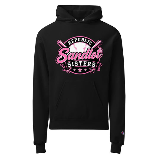 Signature | Champion Hoodie | Sandlot Sisters | Badge Logo