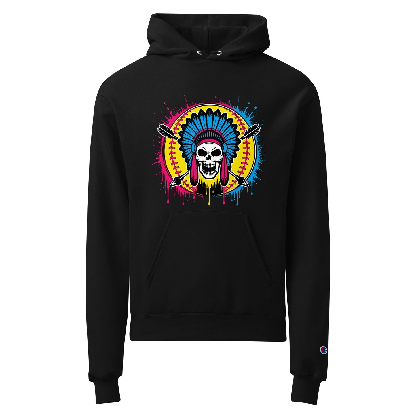 Signature | Champion Hoodie | Savage Softball | Emblem Logo