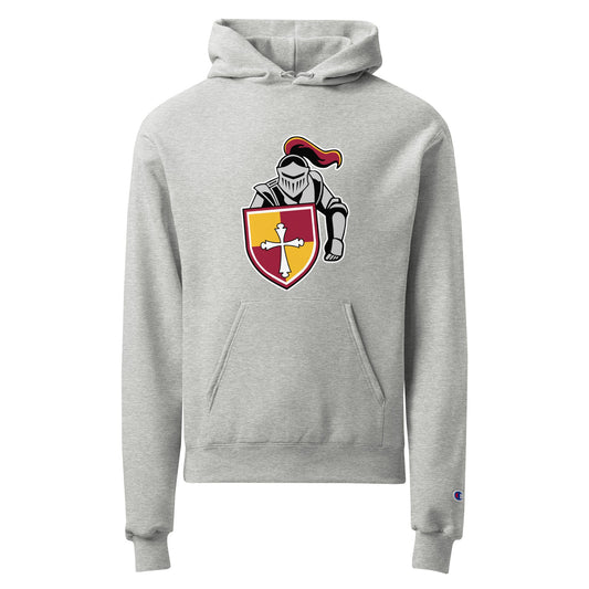 Signature | Champion Hoodie | Scecina High School Track and Field | Crusader Logo