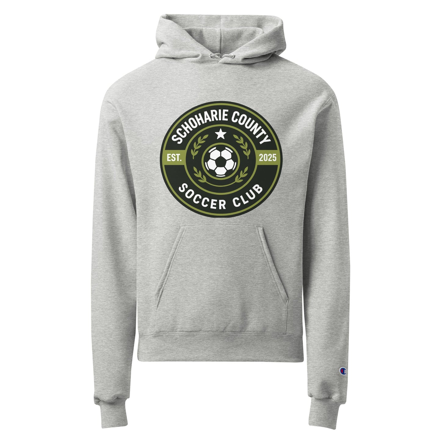 Signature | Champion Hoodie | Schoharie County Soccer Club | Badge Logo