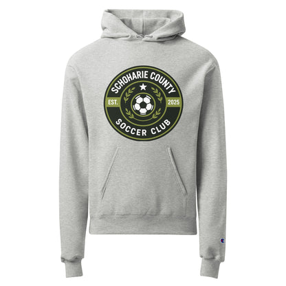 Signature | Champion Hoodie | Schoharie County Soccer Club | Badge Logo