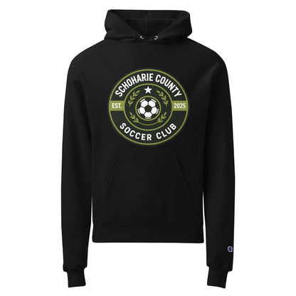 Signature | Champion Hoodie | Schoharie County Soccer Club | Badge Logo