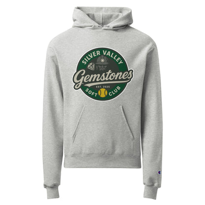 Signature | Champion Hoodie | Silver Valley Gemstones | Badge Logo