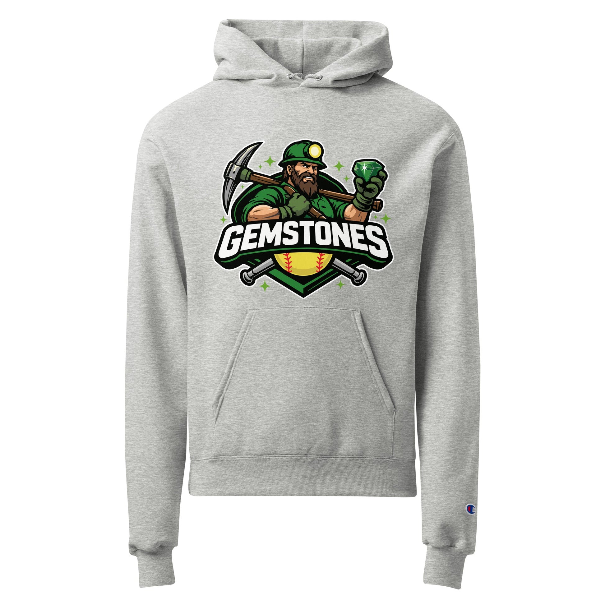 Signature | Champion Hoodie | Silver Valley Gemstones | Emerald Valley Logo