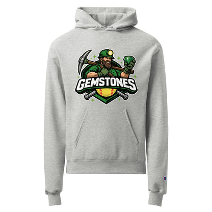 Signature | Champion Hoodie | Silver Valley Gemstones | Emerald Valley Logo