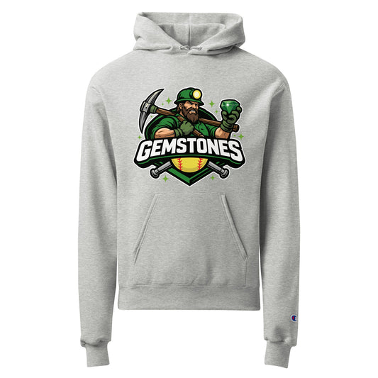 Signature | Champion Hoodie | Silver Valley Gemstones | Emerald Valley Logo