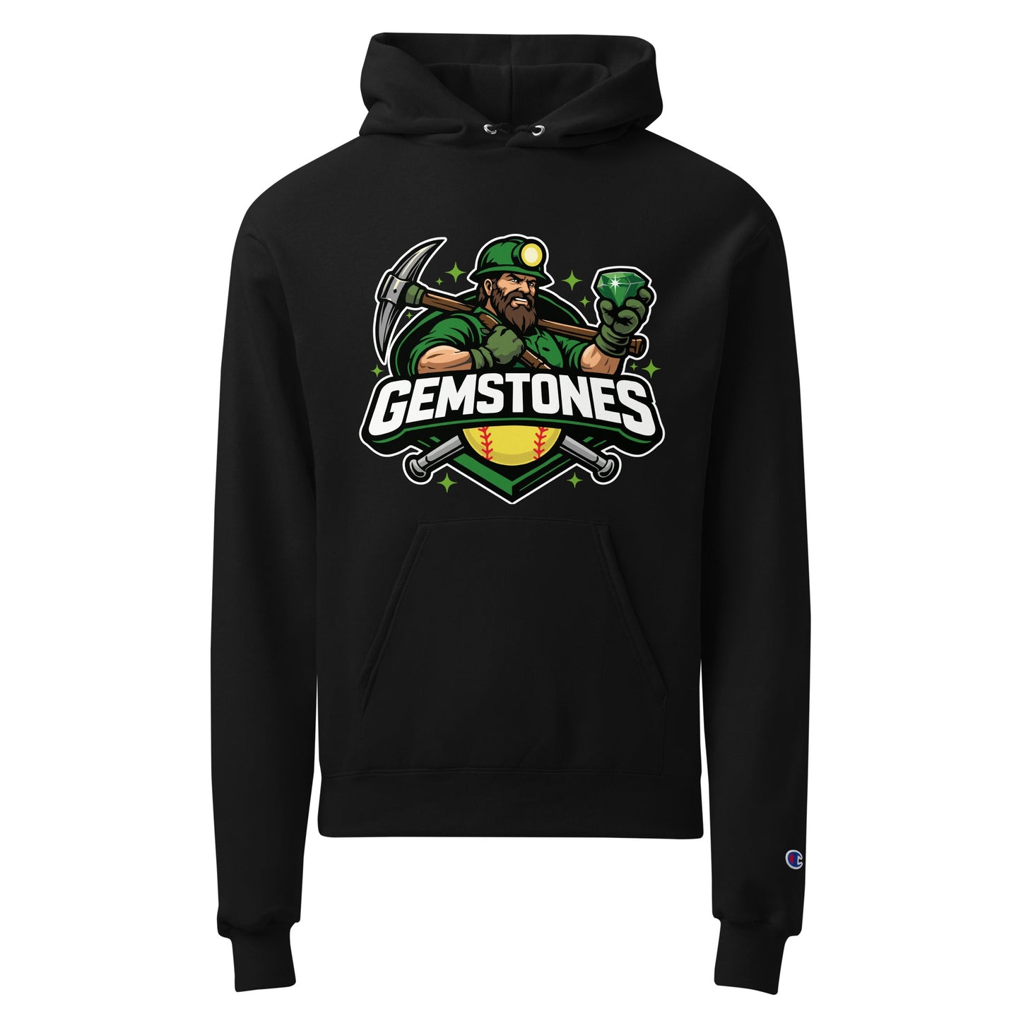 Signature | Champion Hoodie | Silver Valley Gemstones | Emerald Valley Logo