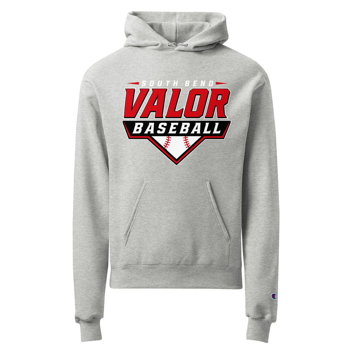 Signature | Champion Hoodie | South Bend Valor Baseball | Vanguard Logo