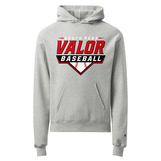 Signature | Champion Hoodie | South Bend Valor Baseball | Vanguard Logo