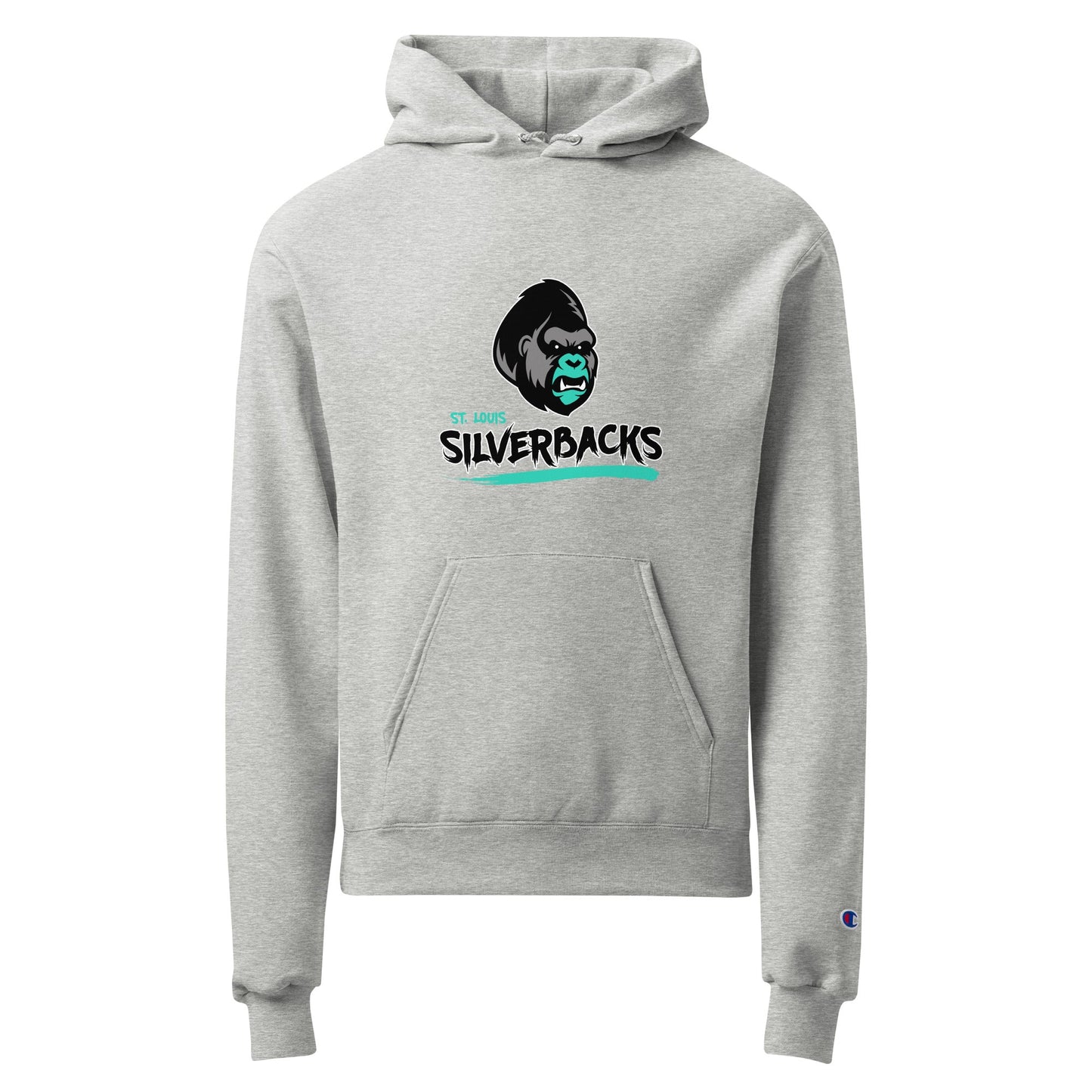 Signature | Champion Hoodie | St. Louis Silverbacks Women’s Football Team | Mascot Logo