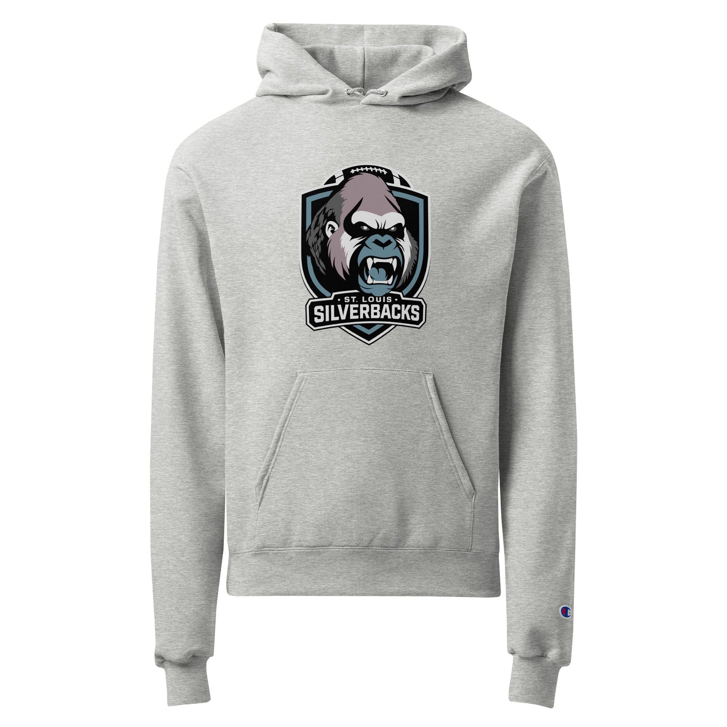 Signature | Champion Hoodie | St. Louis Silverbacks Women’s Football Team | Shield Logo