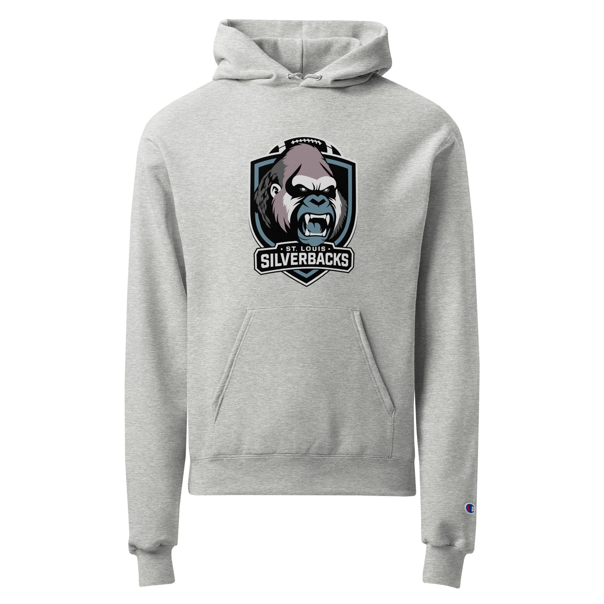 Signature | Champion Hoodie | St. Louis Silverbacks Women’s Football Team | Shield Logo