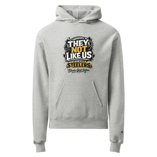 Signature | Champion Hoodie | Starkville Steelers | They Not Like Us Logo