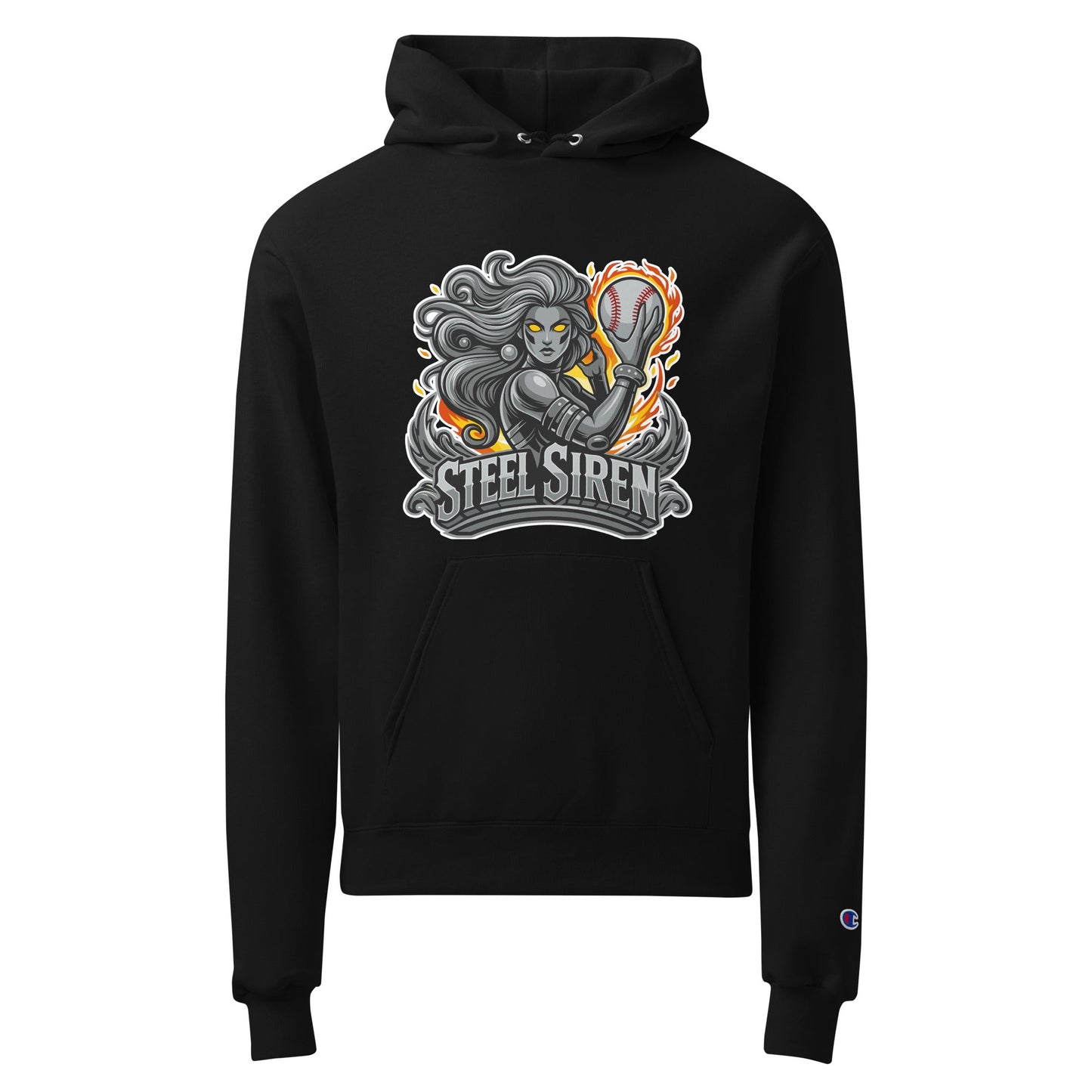 Signature | Champion Hoodie | STEEL SIREN | Mascot Logo