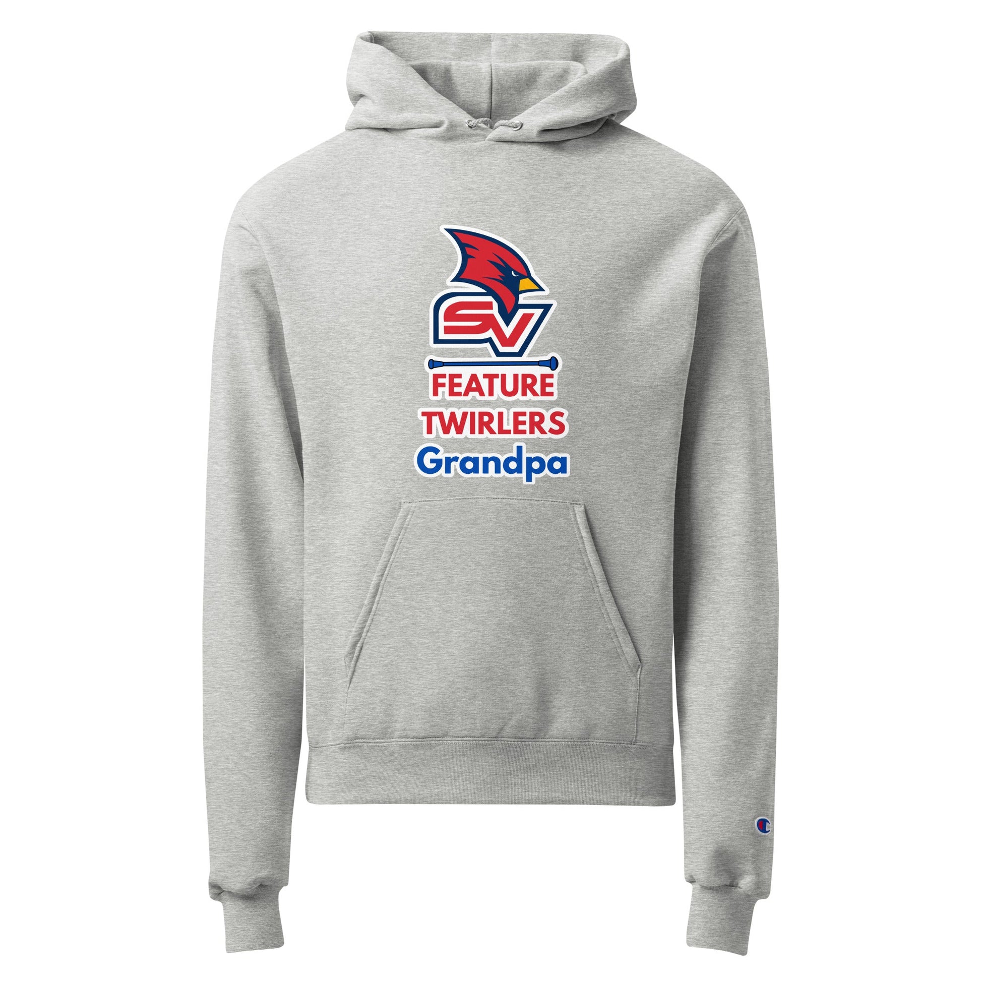 Signature | Champion Hoodie | SVSU Feature twirlers | Grandpa Logo