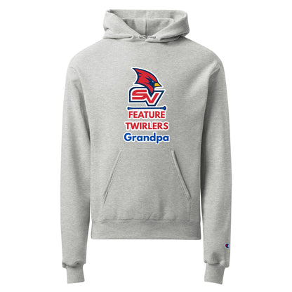 Signature | Champion Hoodie | SVSU Feature twirlers | Grandpa Logo