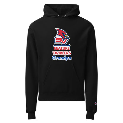 Signature | Champion Hoodie | SVSU Feature twirlers | Grandpa Logo