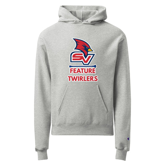 Signature | Champion Hoodie | SVSU Feature twirlers | Icon Logo