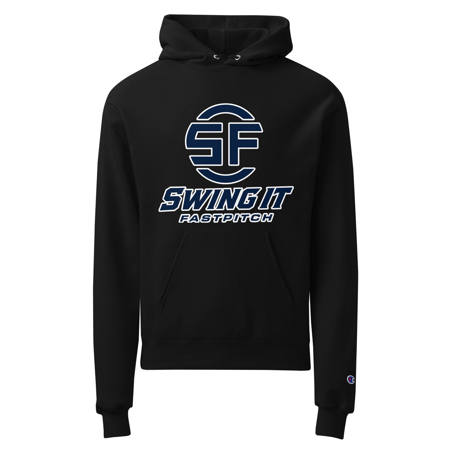 Signature | Champion Hoodie | Swing It Fastpitch | Crest Logo