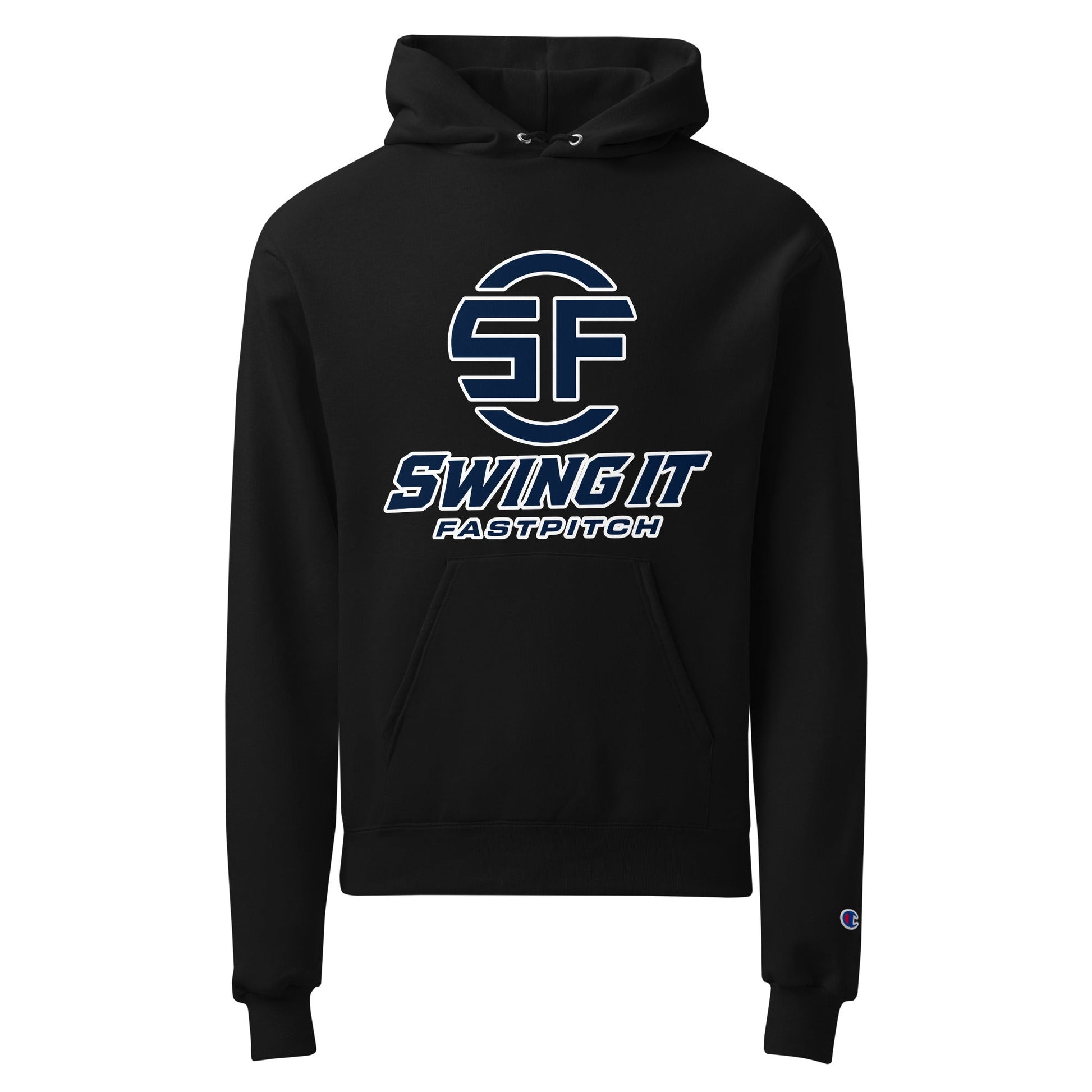 Signature | Champion Hoodie | Swing It Fastpitch | Crest Logo