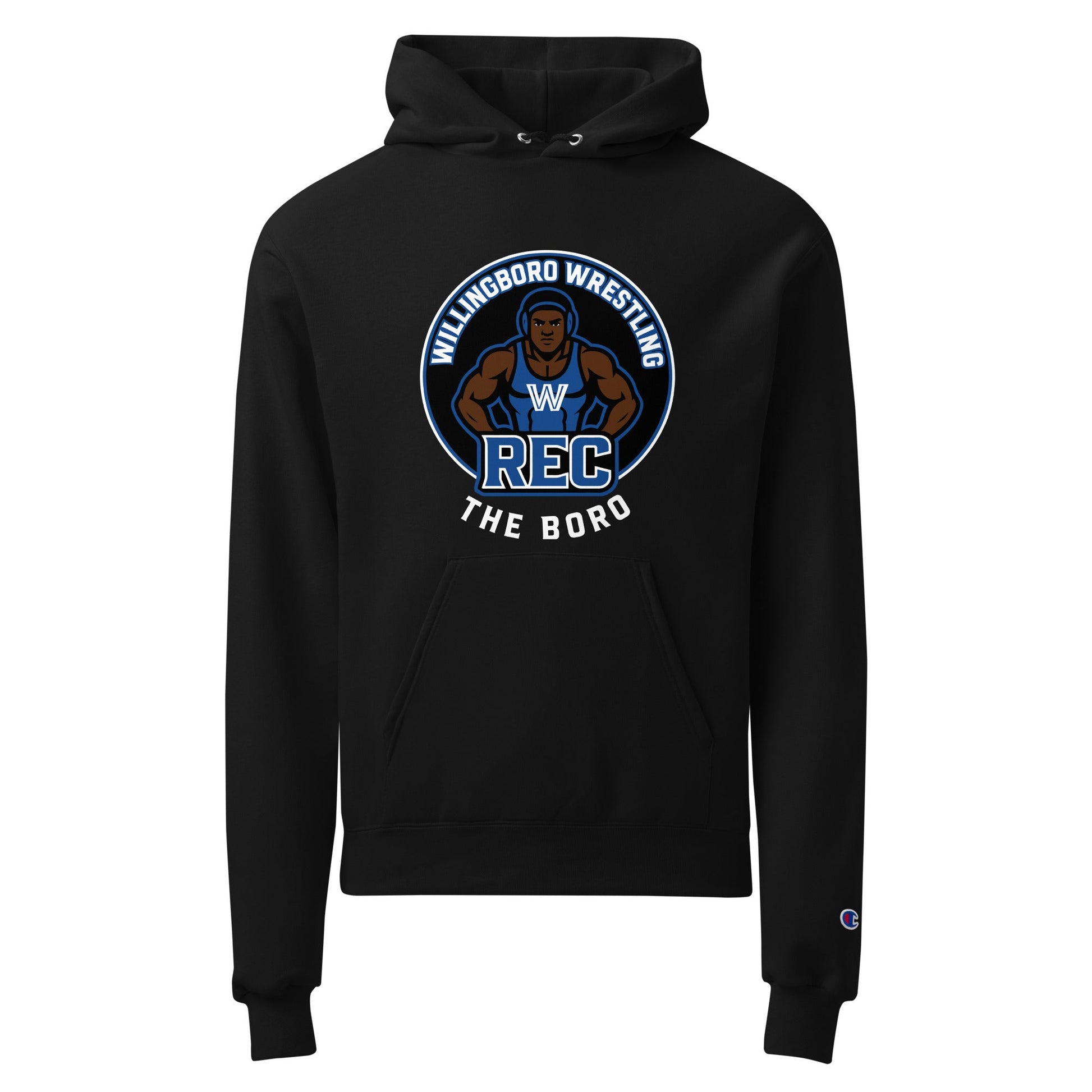 Signature | Champion Hoodie | The Boro Brand | Wrestler Logo