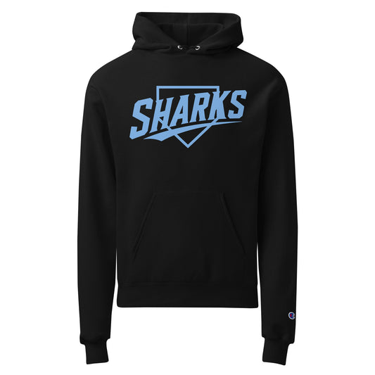 Signature | Champion Hoodie | The Sharks Baseball Team | Crest Logo