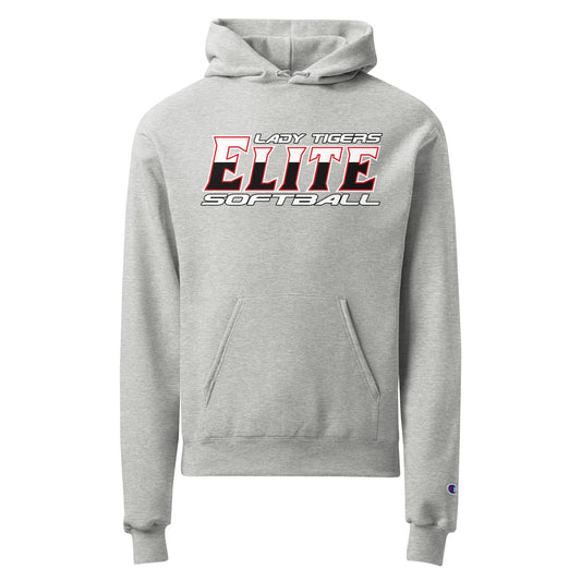 Signature | Champion Hoodie | Tigers Elite Softball | Modern Script Logo