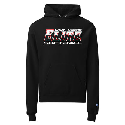 Signature | Champion Hoodie | Tigers Elite Softball | Modern Script Logo