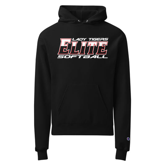 Signature | Champion Hoodie | Tigers Elite Softball | Modern Script Logo