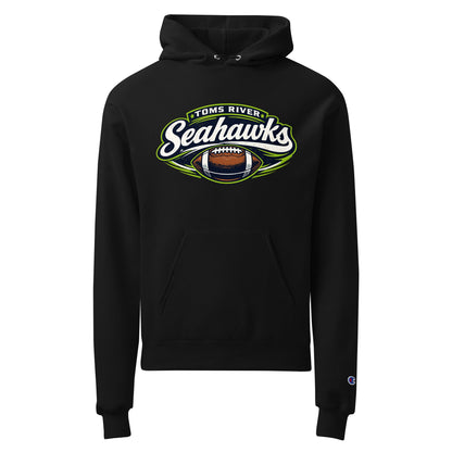 Signature | Champion Hoodie | Toms River Seahawks | Football Emblem Logo