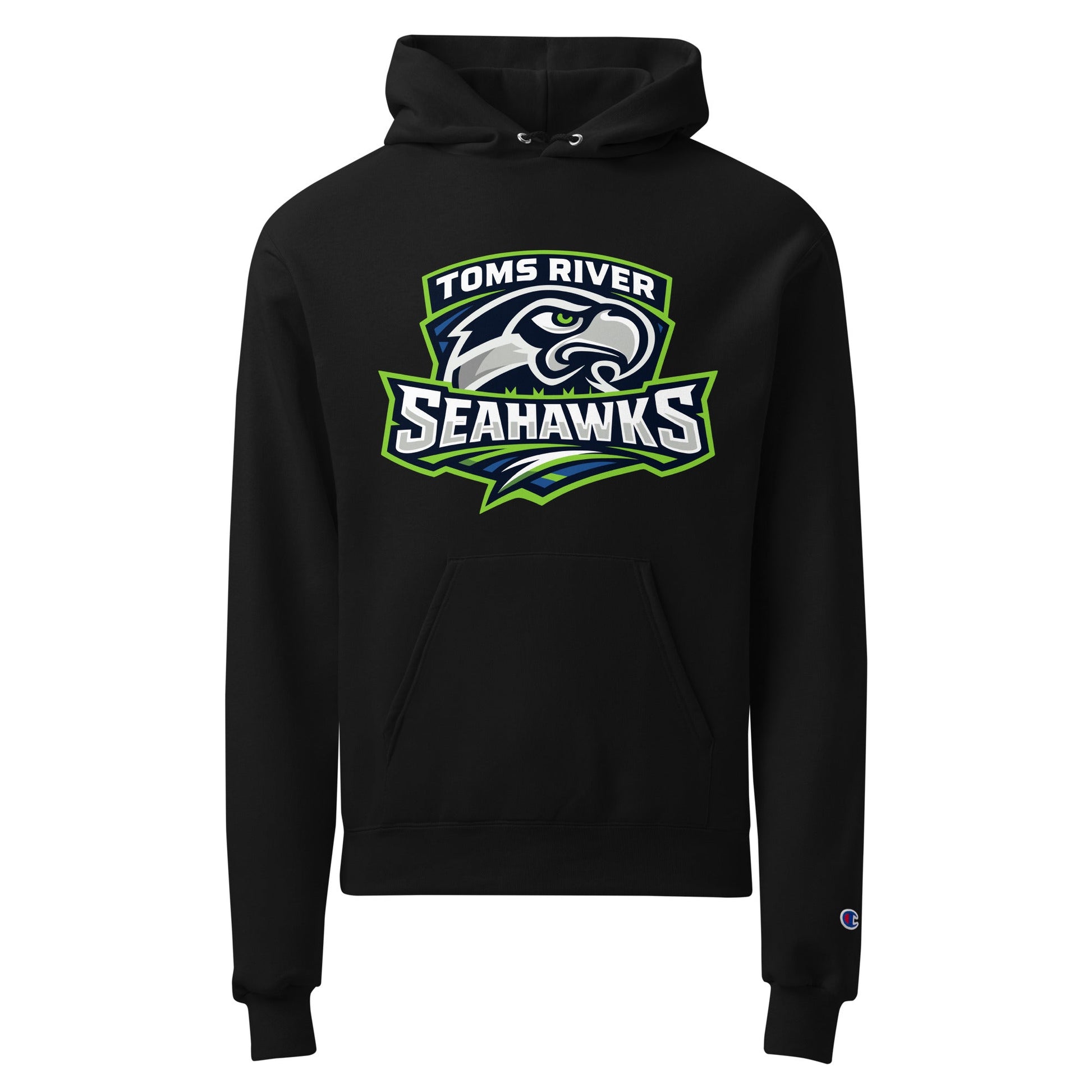 Signature | Champion Hoodie | Toms River Seahawks | Mascot Script Logo