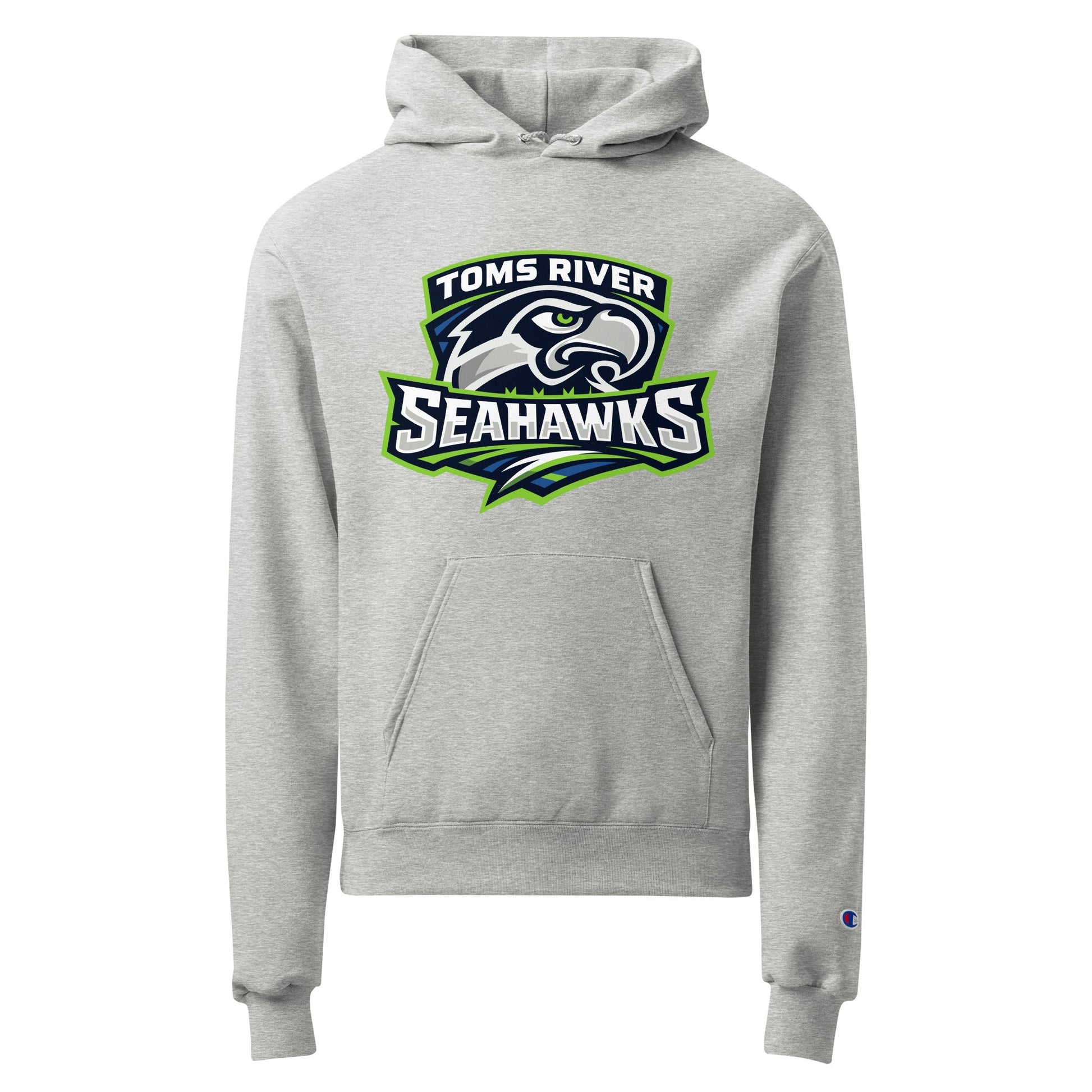 Signature | Champion Hoodie | Toms River Seahawks | Mascot Script Logo
