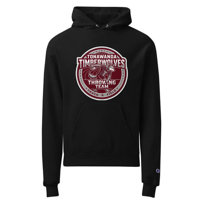 Signature | Champion Hoodie | Tonawanda High School Track and Field | Throwing Team Logo