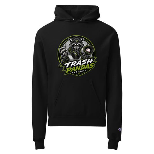 Signature | Champion Hoodie | Trash Pandas Baseball Organization | Athletics Logo