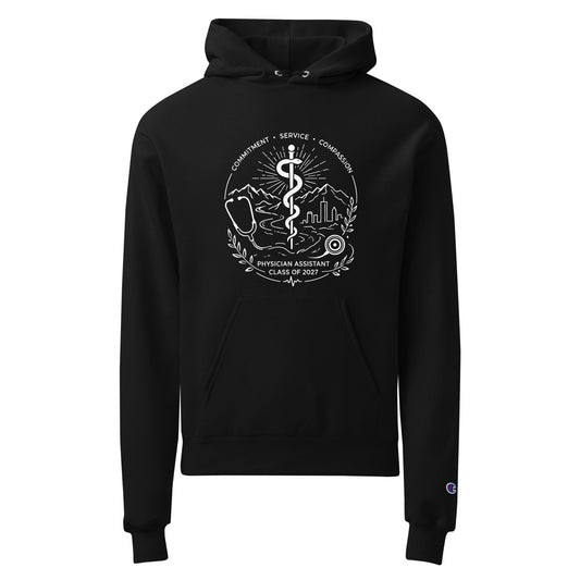 Signature | Champion Hoodie | Trine PA program | Crest Logo