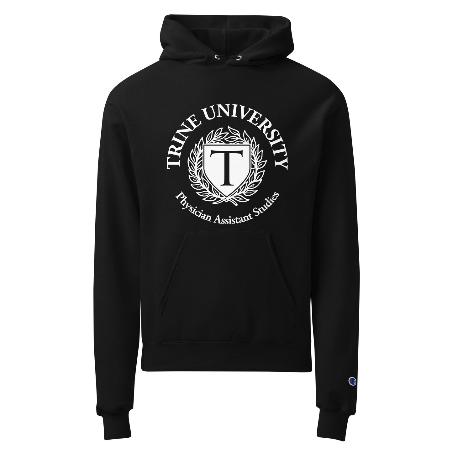 Signature | Champion Hoodie | Trine PA program | Emblem Logo