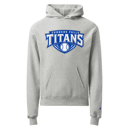 Signature | Champion Hoodie | Turners Falls Titans | Titan Crest Logo