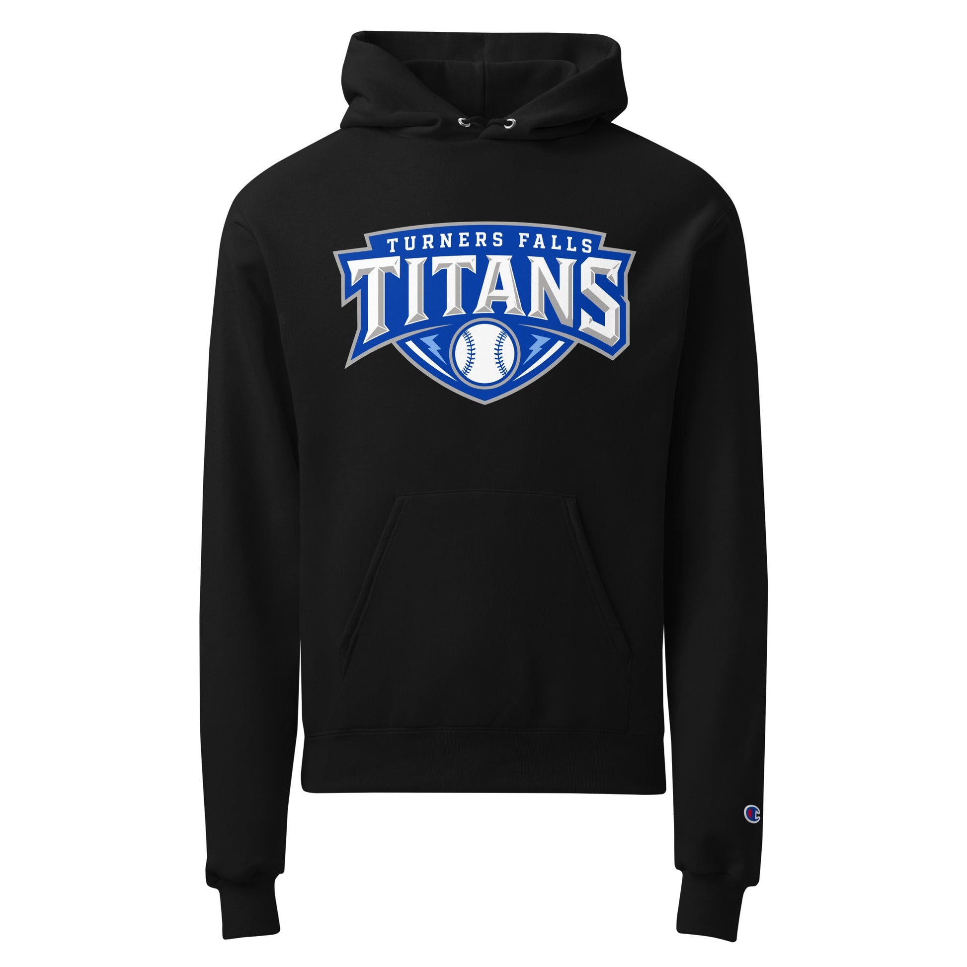 Signature | Champion Hoodie | Turners Falls Titans | Titan Crest Logo