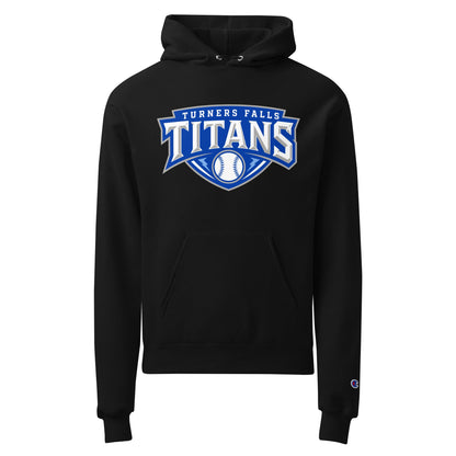 Signature | Champion Hoodie | Turners Falls Titans | Titan Crest Logo