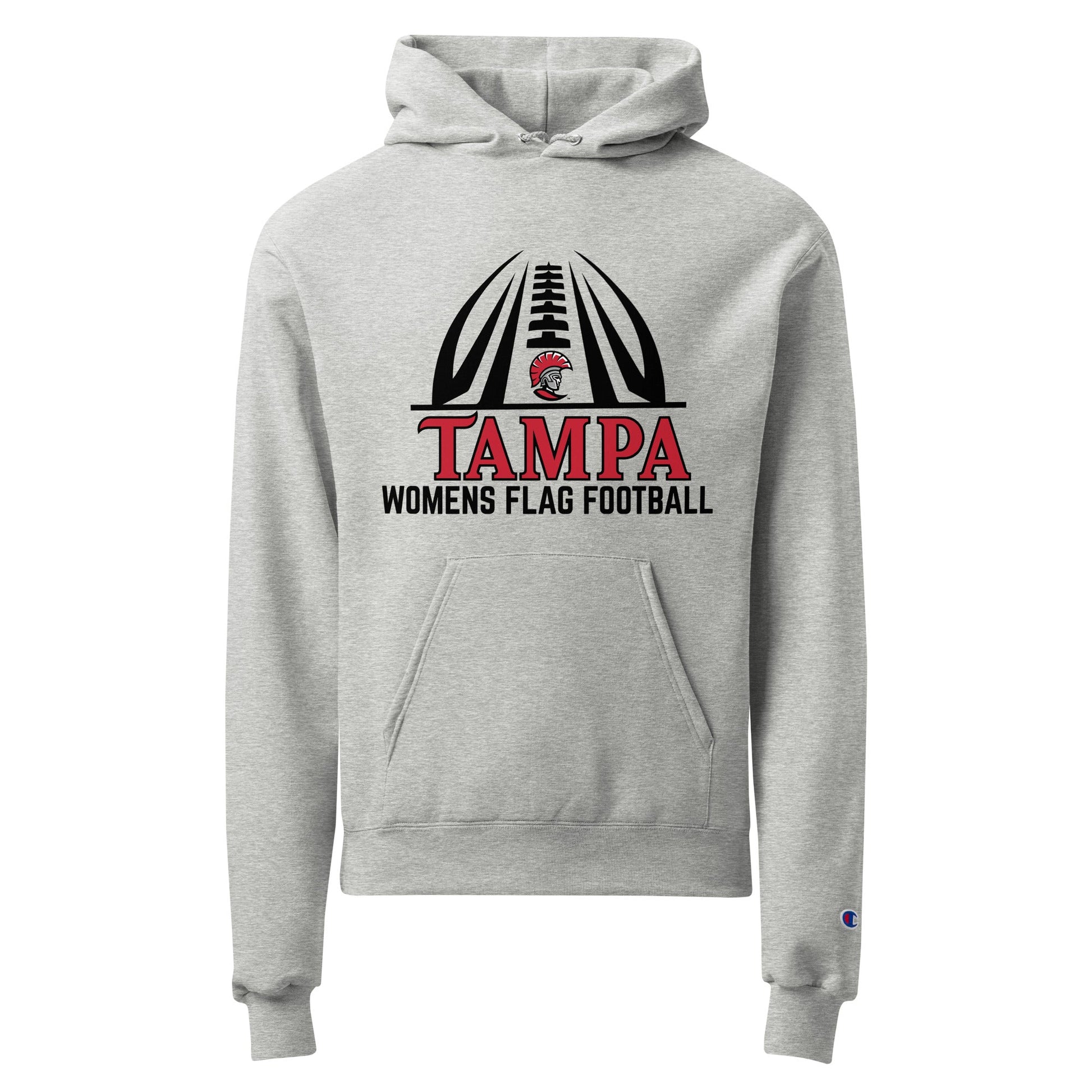 Signature | Champion Hoodie | University of Tampa Women's Flag Football | Football Logo