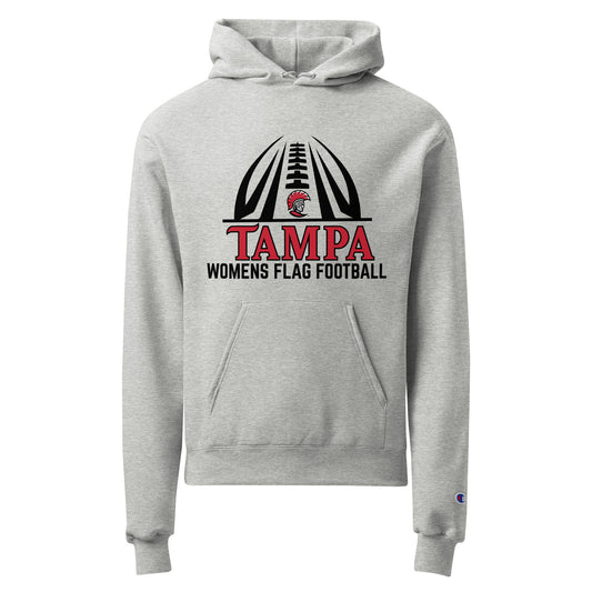 Signature | Champion Hoodie | University of Tampa Women's Flag Football | Football Logo
