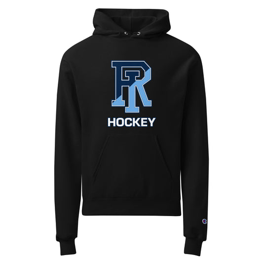 Signature | Champion Hoodie | URI Men’s Hockey | Crest Logo