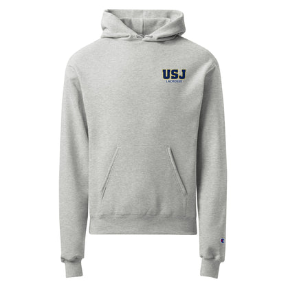 Signature | Champion Hoodie | USJ women’s lacrosse | USJ Emblem Logo