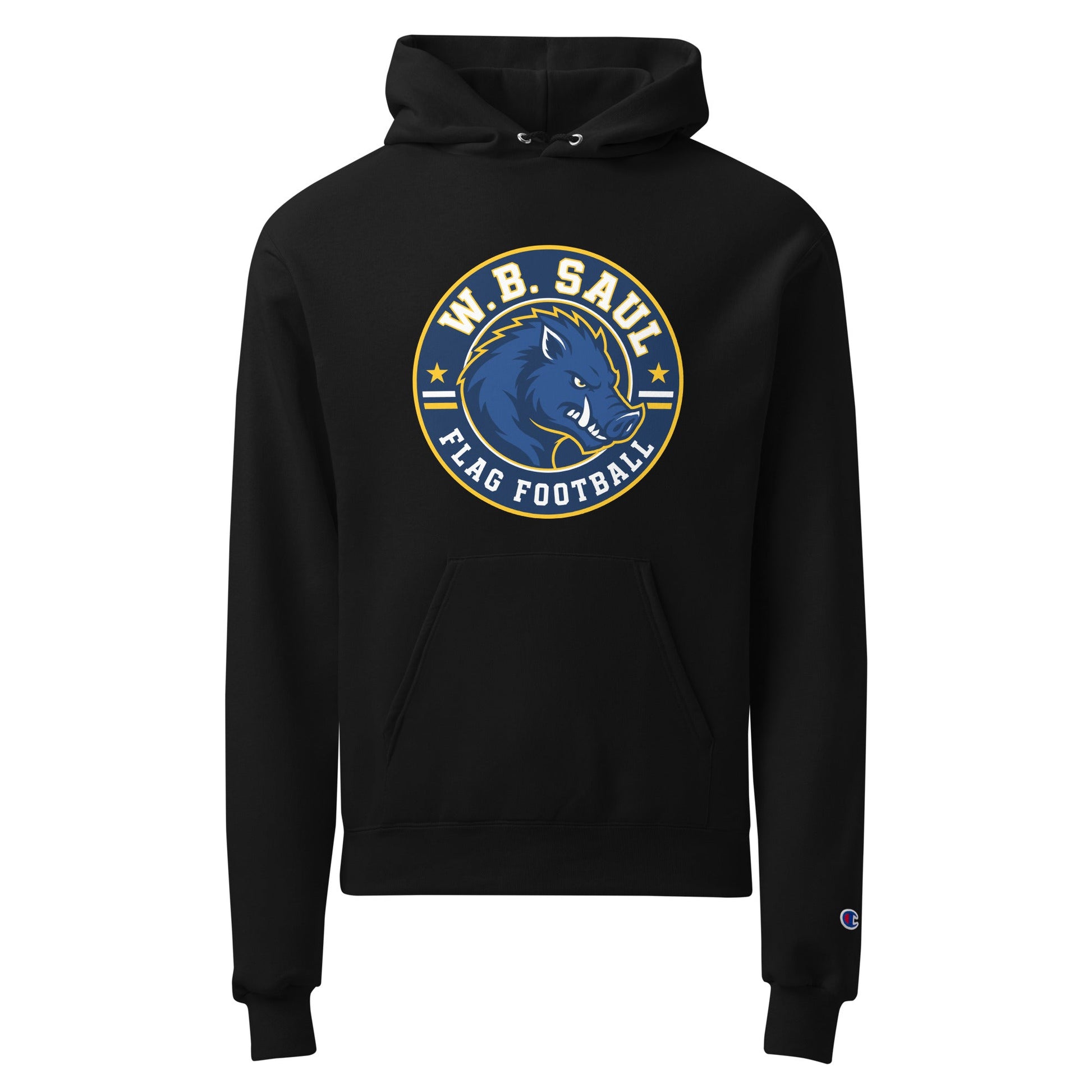 Signature | Champion Hoodie | W.B.Saul Razorbacks | Badge Logo