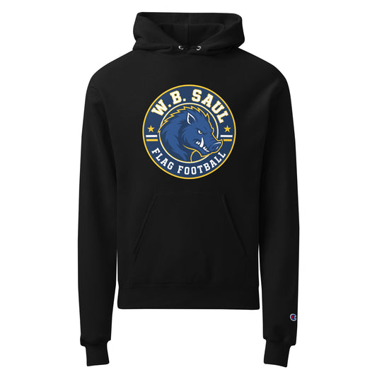 Signature | Champion Hoodie | W.B.Saul Razorbacks | Badge Logo