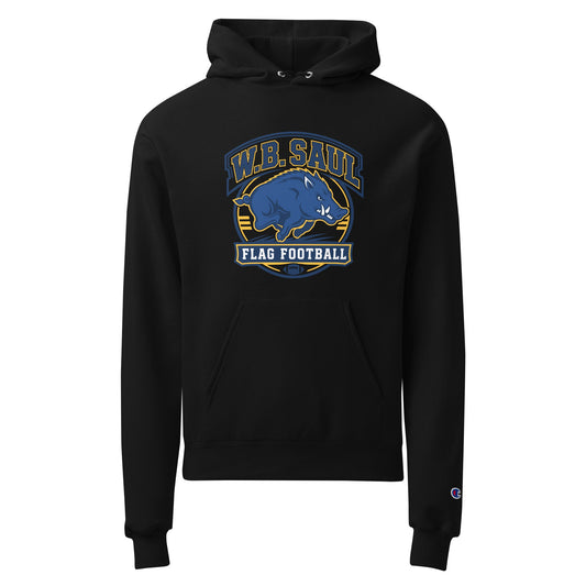 Signature | Champion Hoodie | W.B.Saul Razorbacks | Emblem Logo